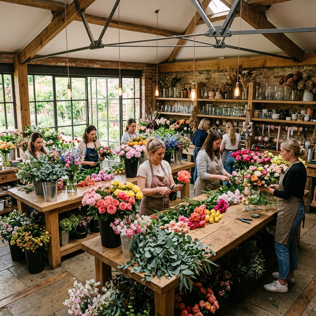 Área para Floristas e Montagem